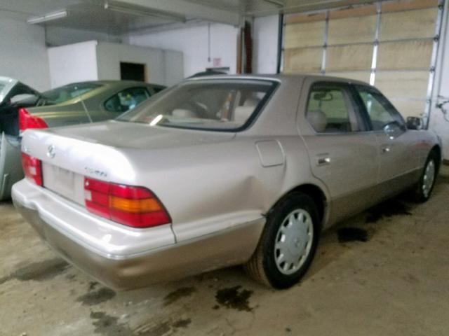 JT8UF22E6S0005340 - 1995 LEXUS LS 400 CREAM photo 4