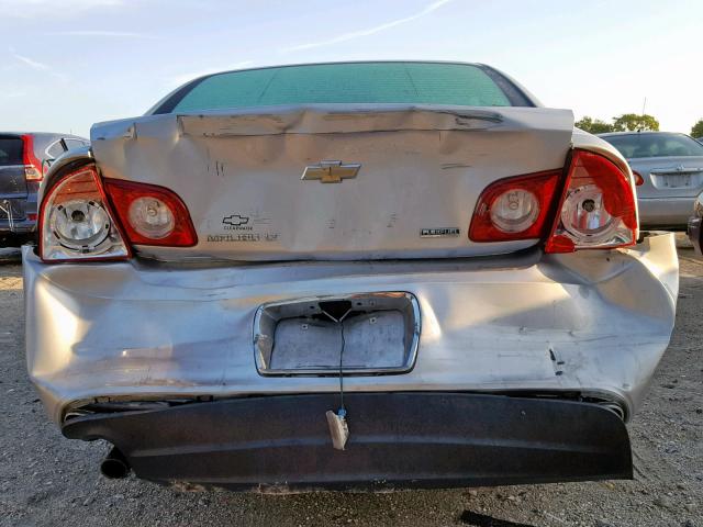 1G1ZC5E07AF200157 - 2010 CHEVROLET MALIBU 1LT SILVER photo 9