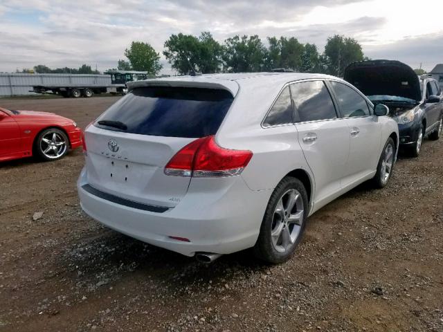 4T3BK3BBXAU042935 - 2010 TOYOTA VENZA WHITE photo 4