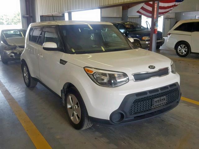 KNDJN2A26F7130494 - 2015 KIA SOUL WHITE photo 1