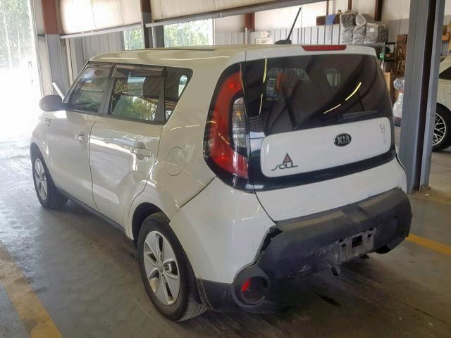 KNDJN2A26F7130494 - 2015 KIA SOUL WHITE photo 3