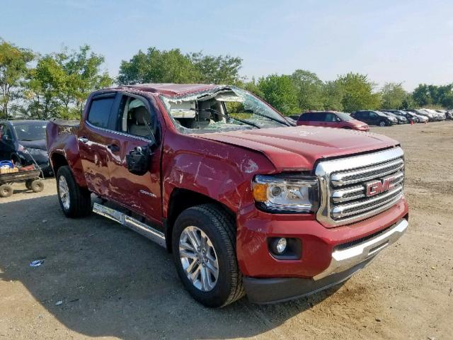 1GTG5DENXK1100812 - 2019 GMC CANYON SLT RED photo 1