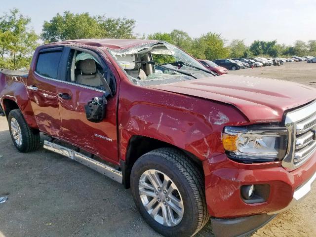 1GTG5DENXK1100812 - 2019 GMC CANYON SLT RED photo 9