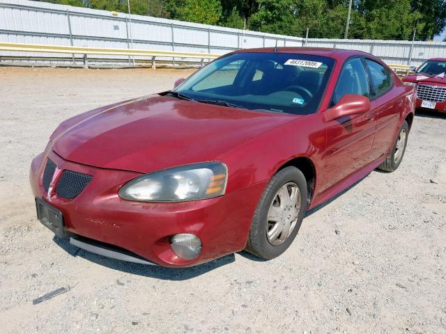 2G2WP522741318164 - 2004 PONTIAC GRAND PRIX BURGUNDY photo 2
