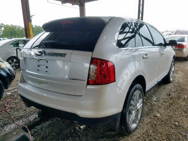 2FMDK3KC1EBB35557 - 2014 FORD EDGE LIMIT WHITE photo 4