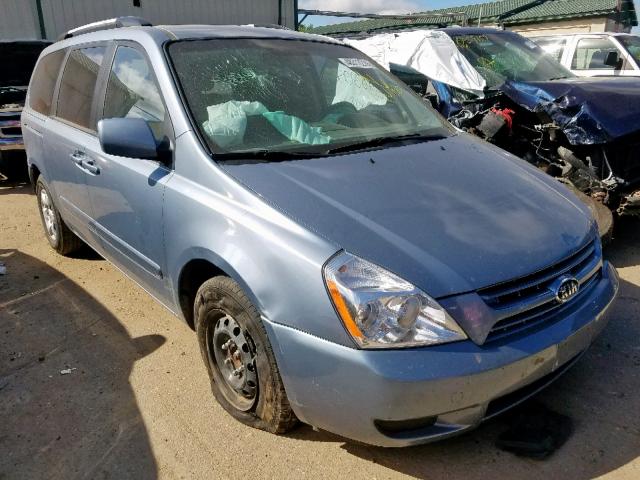 KNDMG4C35A6344481 - 2010 KIA SEDONA LX BLUE photo 1