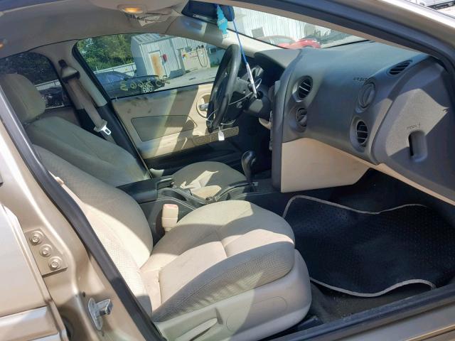 2G2WP522641281026 - 2004 PONTIAC GRAND PRIX GOLD photo 5