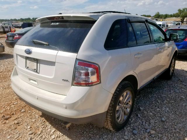 2FMDK38C28BA45359 - 2008 FORD EDGE SEL WHITE photo 4