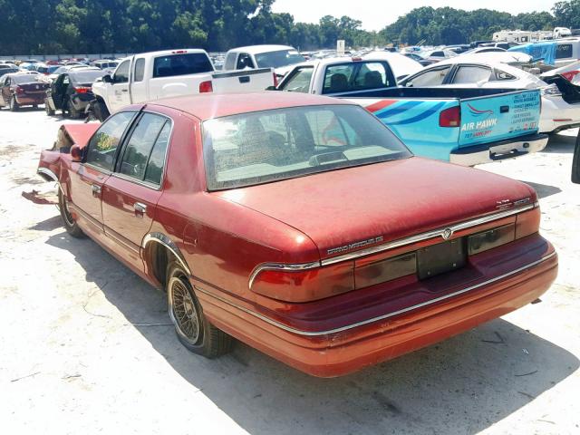 2MELM75W4VX720299 - 1997 MERCURY GRAND MARQ RED photo 3