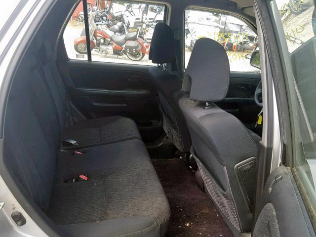 JHLRD78536C004316 - 2006 HONDA CR-V LX SILVER photo 6