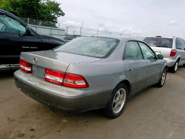 JT8BF28G3Y0275814 - 2000 LEXUS ES 300 BEIGE photo 4