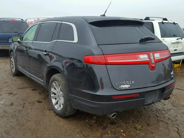 2LMHJ5NK1EBL50671 - 2014 LINCOLN MKT BLACK photo 3