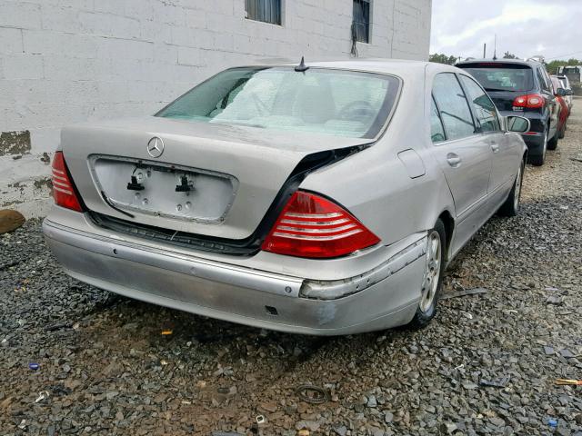 WDBNG75J6YA038414 - 2000 MERCEDES-BENZ S 500 SILVER photo 4