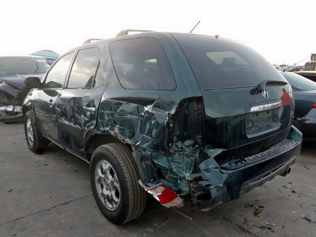 2HNYD18641H520957 - 2001 ACURA MDX TOURIN GREEN photo 3