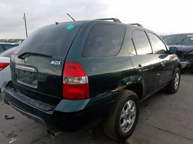 2HNYD18641H520957 - 2001 ACURA MDX TOURIN GREEN photo 4