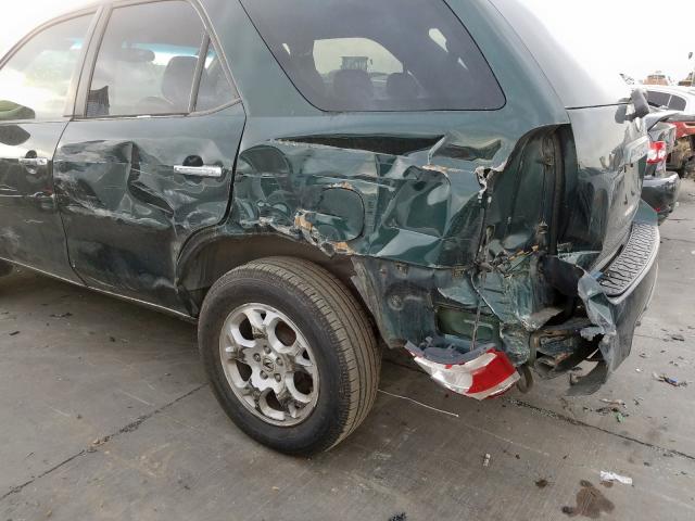 2HNYD18641H520957 - 2001 ACURA MDX TOURIN GREEN photo 9