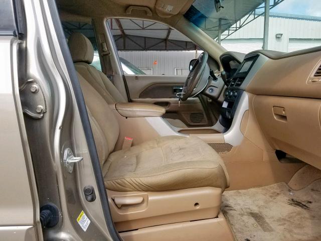 5FNYF28208B022371 - 2008 HONDA PILOT VP GOLD photo 5