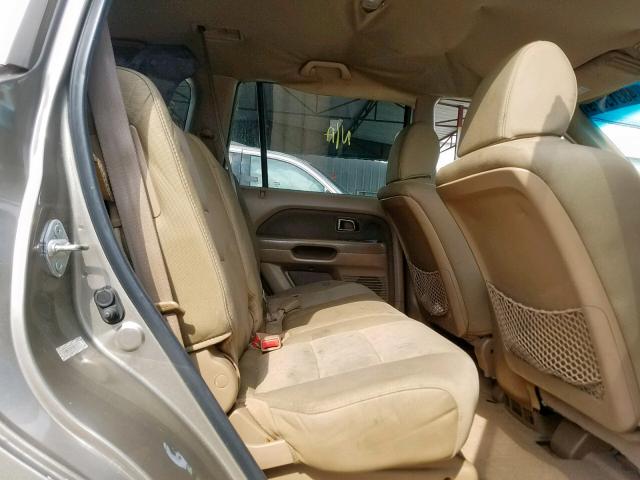 5FNYF28208B022371 - 2008 HONDA PILOT VP GOLD photo 6