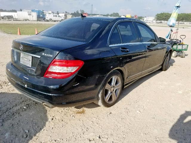 WDDGF8BB6AR126442 - 2010 MERCEDES-BENZ C 300 4MAT BLACK photo 4