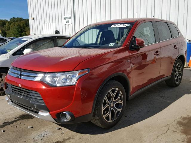 JA4JZ4AX8FZ013140 - 2015 MITSUBISHI OUTLANDER MAROON photo 2