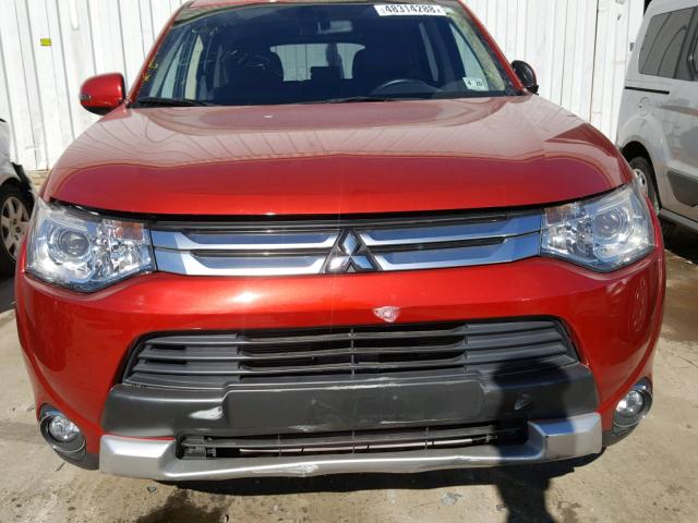 JA4JZ4AX8FZ013140 - 2015 MITSUBISHI OUTLANDER MAROON photo 9