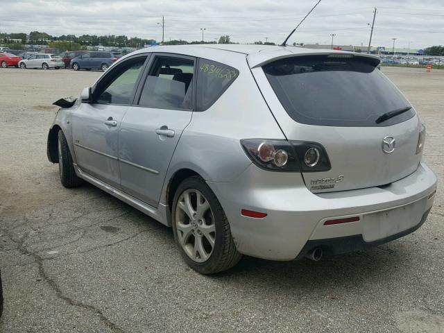 JM1BK343381836688 - 2008 MAZDA 3 HATCHBAC SILVER photo 3