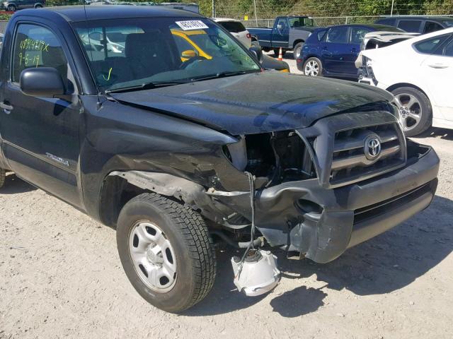 5TENX4CNXAZ694133 - 2010 TOYOTA TACOMA BLACK photo 9