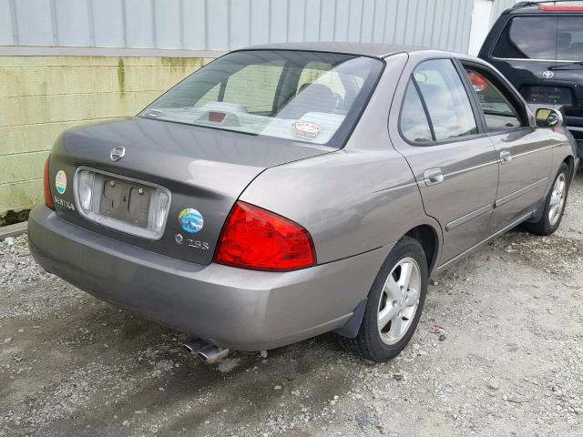 3N1AB51A34L737210 - 2004 NISSAN SENTRA 2.5 TAN photo 4