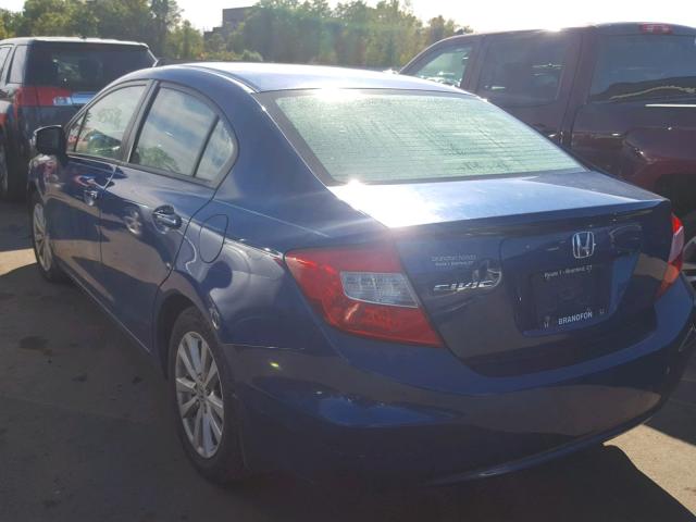 2HGFB2F96CH554845 - 2012 HONDA CIVIC EXL BLUE photo 3