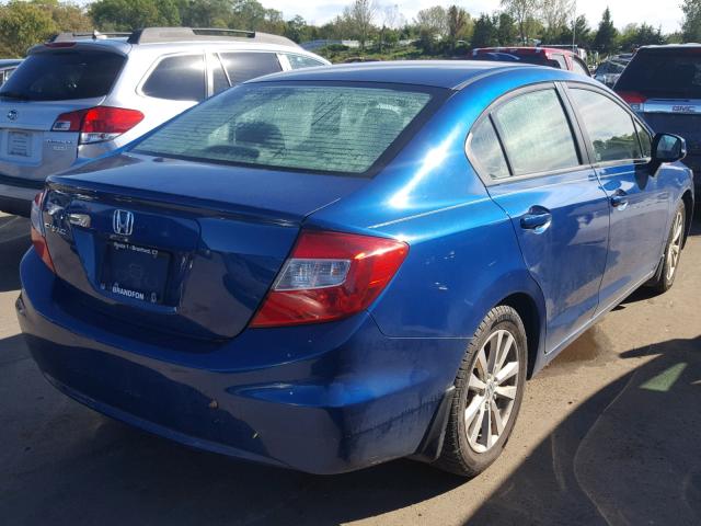 2HGFB2F96CH554845 - 2012 HONDA CIVIC EXL BLUE photo 4