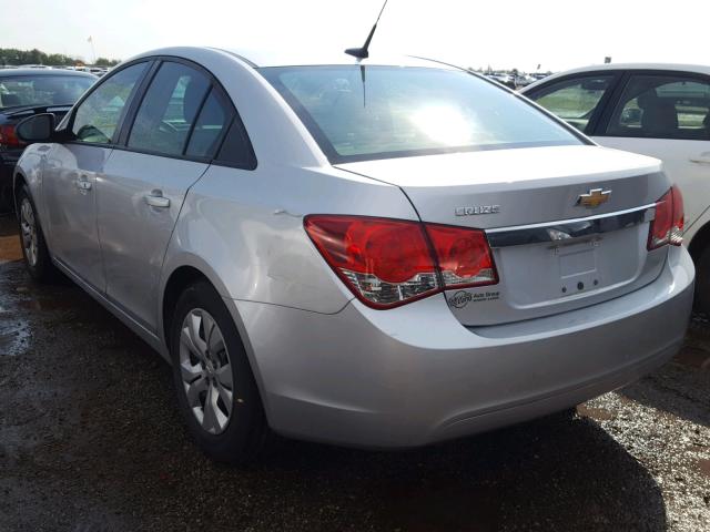 1G1PA5SH2E7219089 - 2014 CHEVROLET CRUZE LS SILVER photo 3