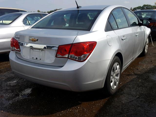 1G1PA5SH2E7219089 - 2014 CHEVROLET CRUZE LS SILVER photo 4