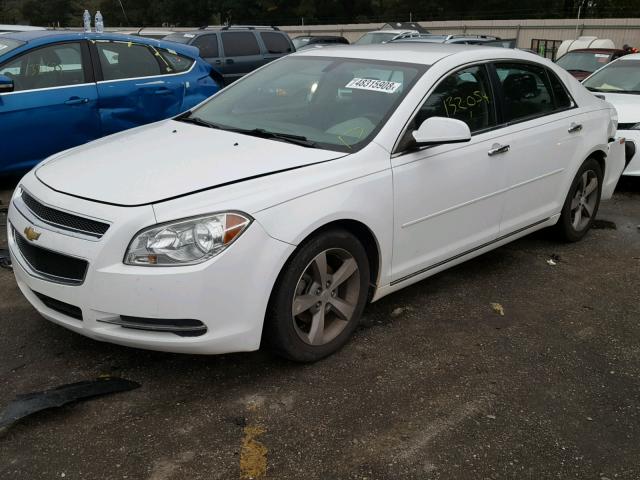 1G1ZC5EU6CF314088 - 2012 CHEVROLET MALIBU 1LT WHITE photo 2