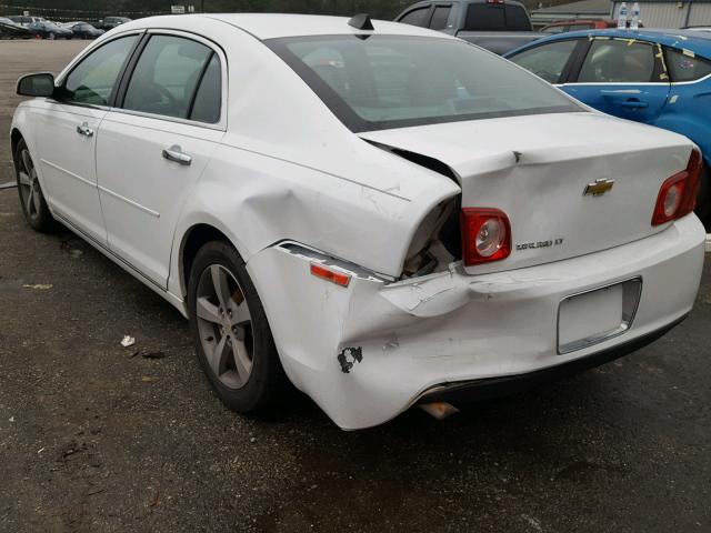 1G1ZC5EU6CF314088 - 2012 CHEVROLET MALIBU 1LT WHITE photo 3
