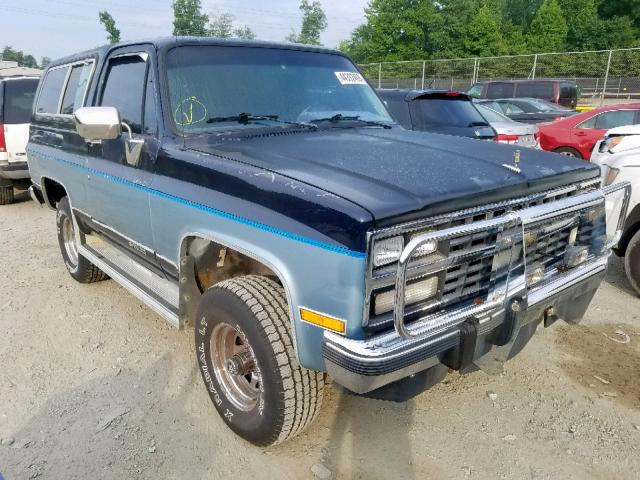 1GNEV18K6MF140289 - 1991 CHEVROLET BLAZER V10 BLUE photo 1