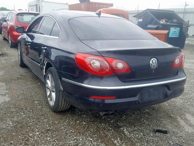 WVWHL73C59E532692 - 2009 VOLKSWAGEN CC LUXURY BLACK photo 3