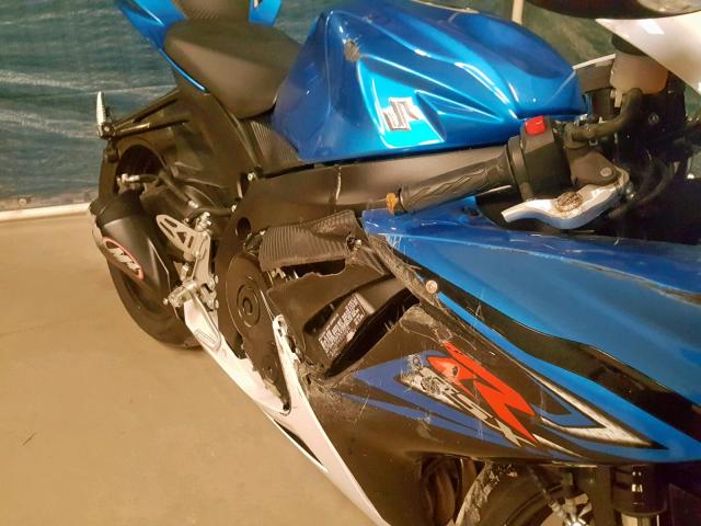 JS1GN7FA1E2100252 - 2014 SUZUKI GSX-R600 BLUE photo 9