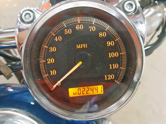 1HD1CGP105K453712 - 2005 HARLEY-DAVIDSON XL1200 C BLUE photo 8