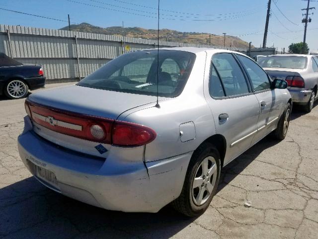 3G1JC52603S189832 - 2003 CHEVROLET CAVALIER B SILVER photo 4