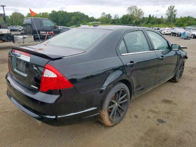 3FAHP0JG3CR127152 - 2012 FORD FUSION SEL BLACK photo 4