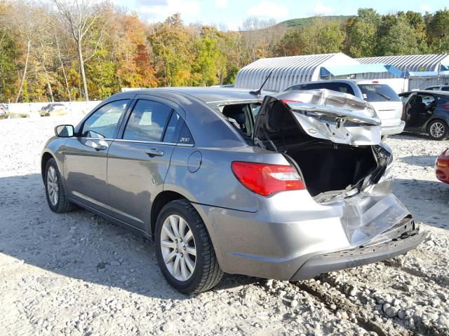 1C3CCBBB8CN299733 - 2012 CHRYSLER 200 TOURIN GRAY photo 3