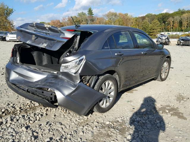 1C3CCBBB8CN299733 - 2012 CHRYSLER 200 TOURIN GRAY photo 4