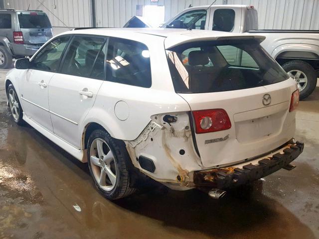 1YVHP82DX45N59927 - 2004 MAZDA 6 S WHITE photo 3