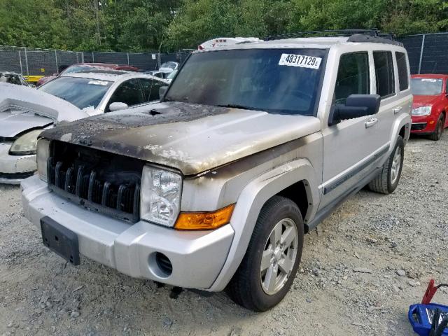 1J8HH48P67C691525 - 2007 JEEP COMMANDER ვერცხლისფერი ფოტო 2