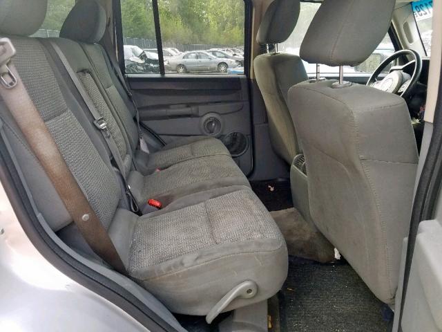 1J8HH48P67C691525 - 2007 JEEP COMMANDER ვერცხლისფერი ფოტო 6