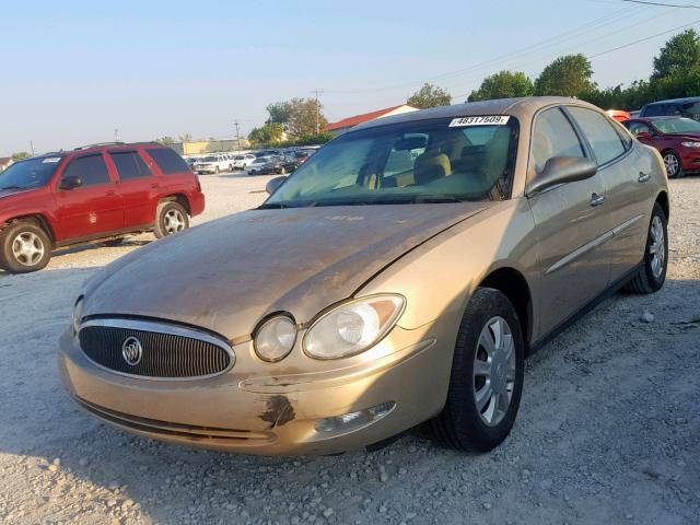 2G4WC532451322630 - 2005 BUICK LACROSSE C GOLD photo 2