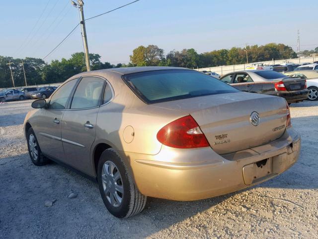 2G4WC532451322630 - 2005 BUICK LACROSSE C GOLD photo 3