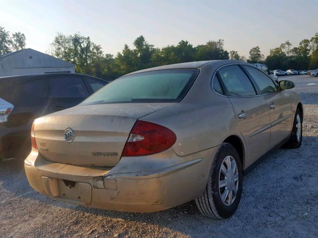 2G4WC532451322630 - 2005 BUICK LACROSSE C GOLD photo 4