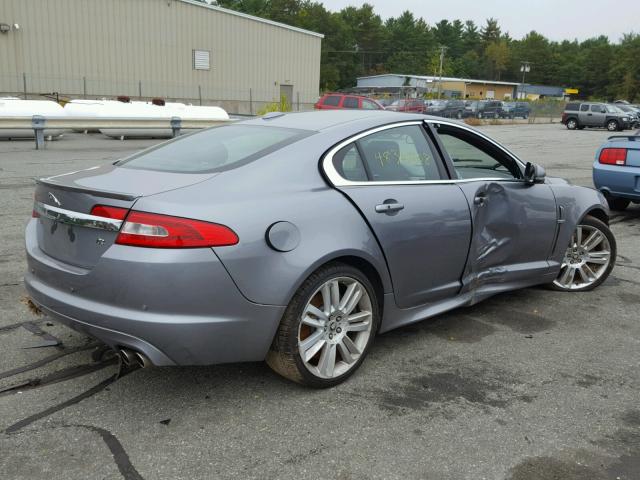 SAJWA0JC8AMR53891 - 2010 JAGUAR XF R GRAY photo 4