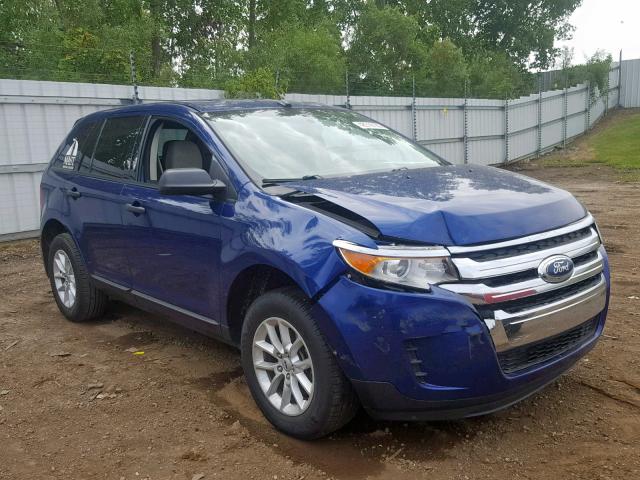 2FMDK3GC1DBC73672 - 2013 FORD EDGE SE BLUE photo 1